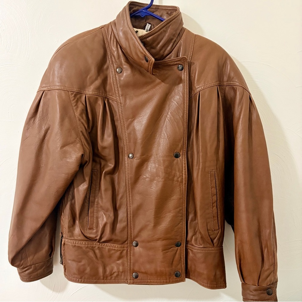 Brown Leather Jacket - image 1